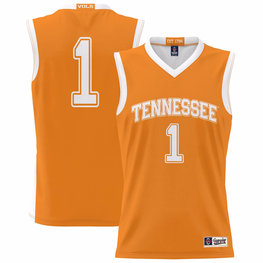 #1 Tennessee Volunteers GameDay Greats Unisex Lightweight Basketball Jersey - Tennessee Orange - Jersey