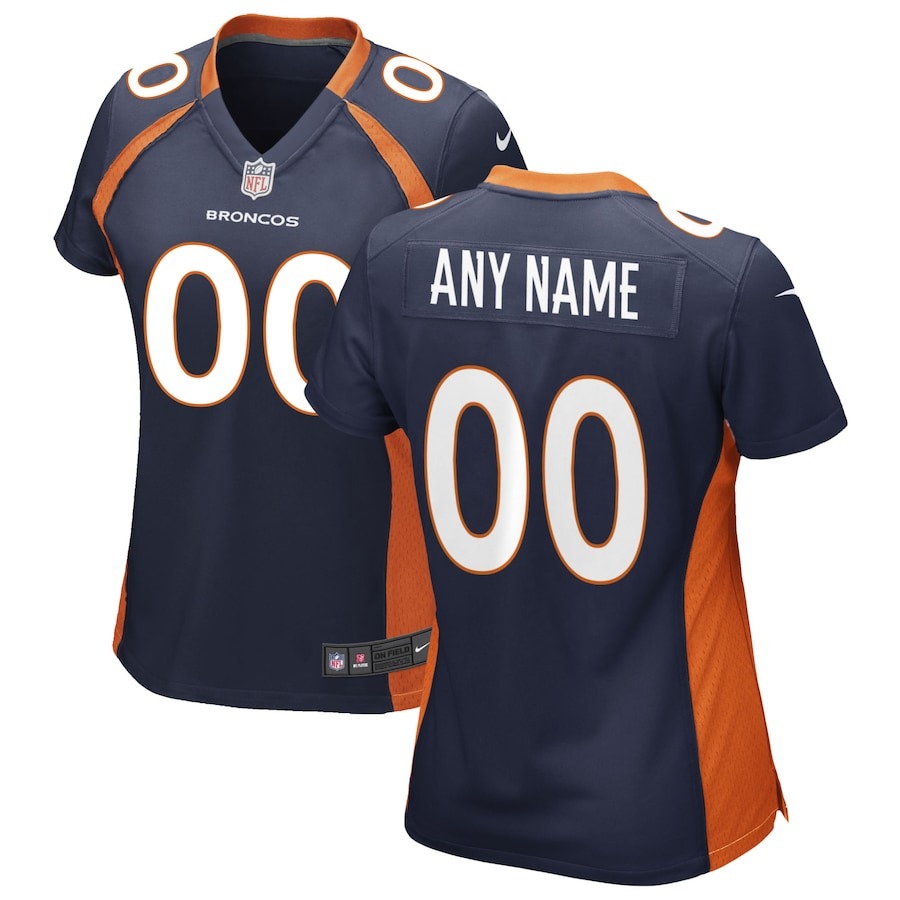 Women's Nike Navy Denver Broncos Alternate Custom Game Jersey - Jersey