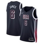 Unisex Men's USA Basketball LeBron James Nike Navy 2024 Swingman Player Jersey - Jersey