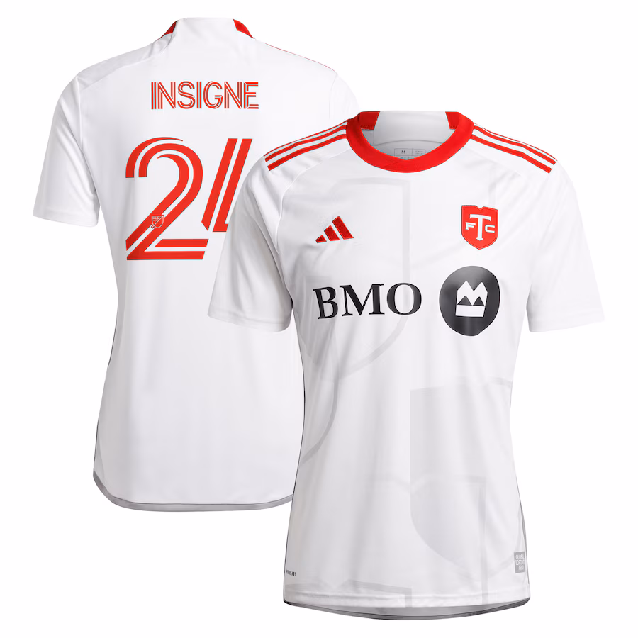 Men's Toronto FC Lorenzo Insigne adidas White 2024 GTA Kit Replica Player Jersey - Jersey