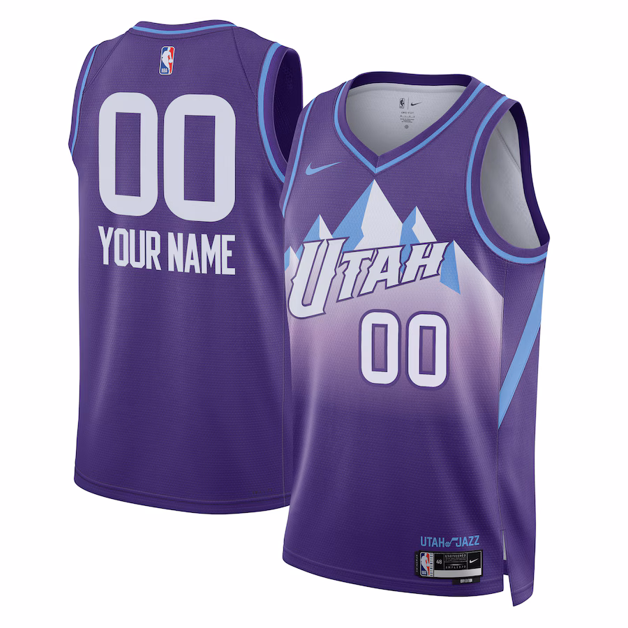 Unisex Utah Jazz Nike Purple 2024/25 Custom Swingman Jersey - City Edition - Jersey