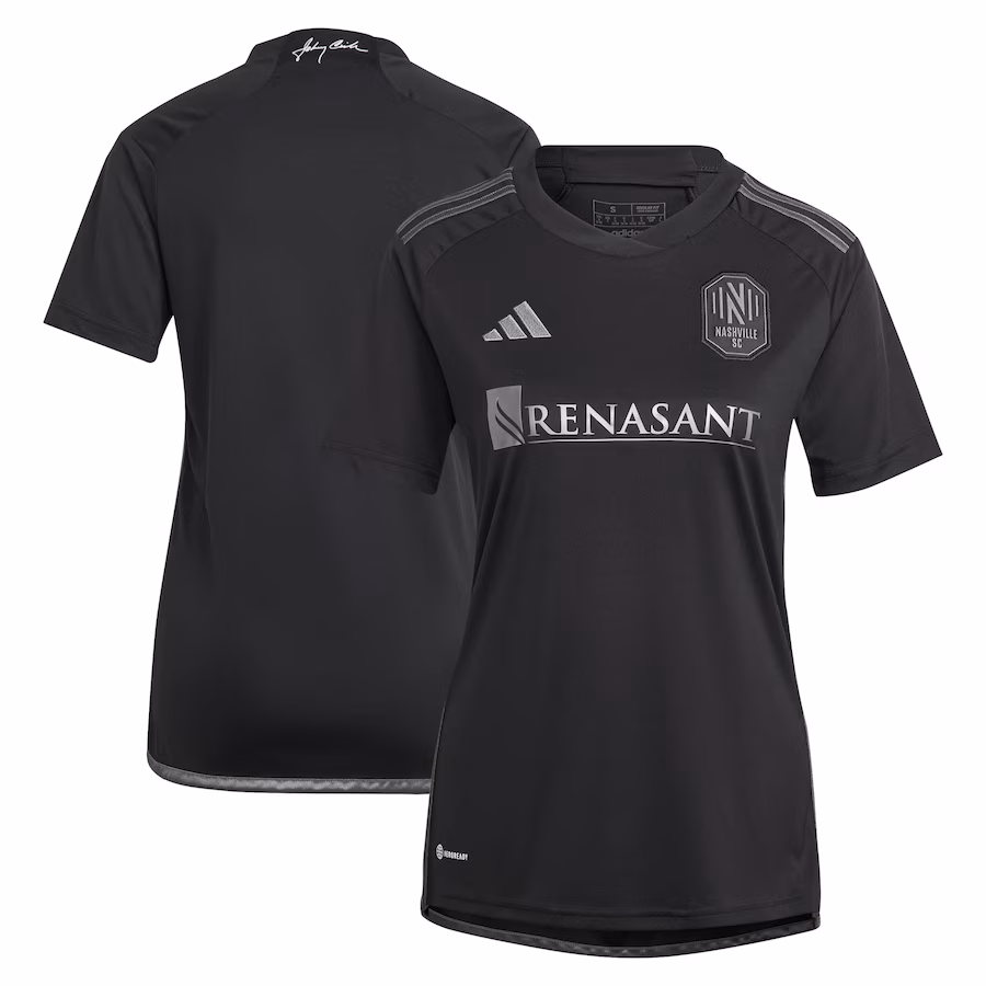Women's Nashville SC adidas Black 2023 Man In Black Kit Replica Jersey - Jersey