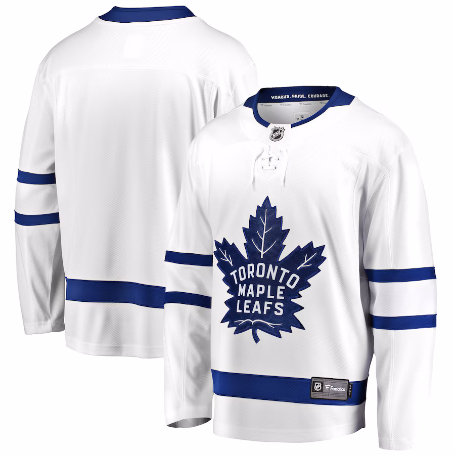 Men's Toronto Maple Leafs Fanatics White Breakaway Away Jersey - Jersey