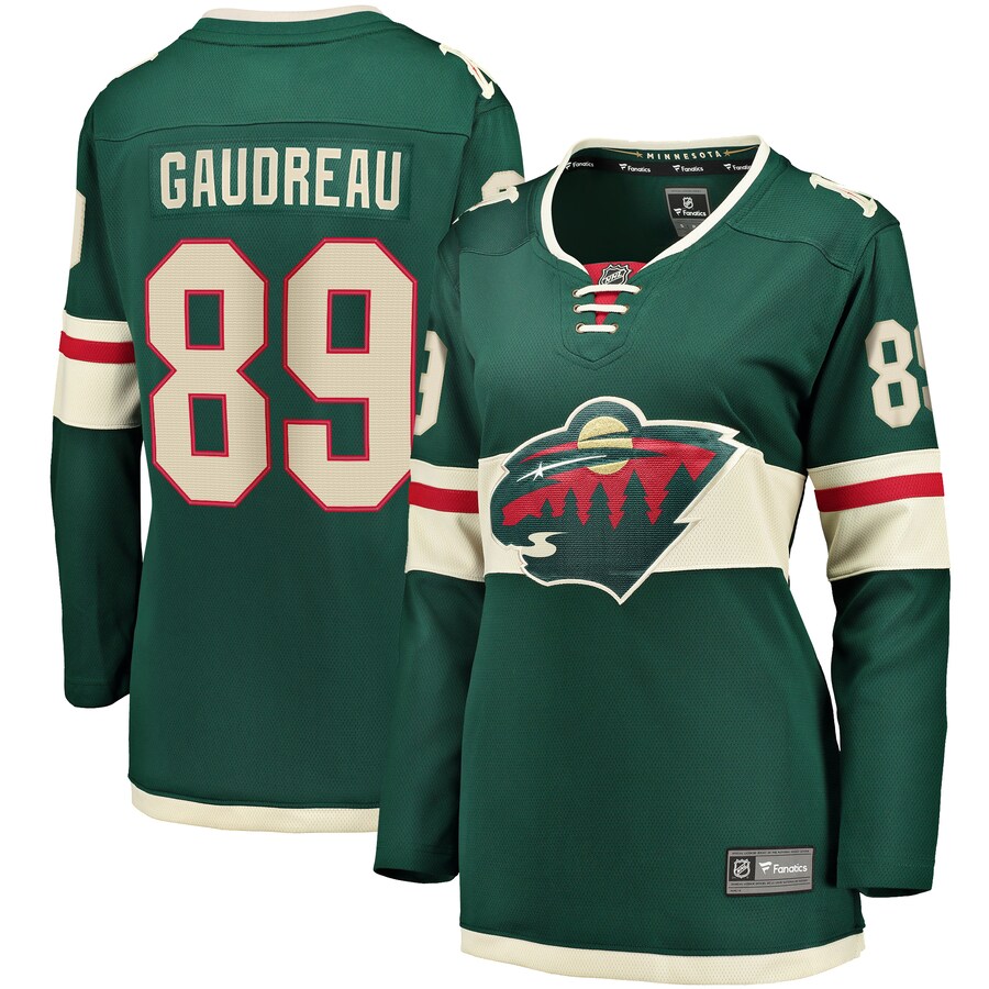 Women's Minnesota Wild Frederick Gaudreau Fanatics Branded Green Home Breakaway Player Jersey - Jersey