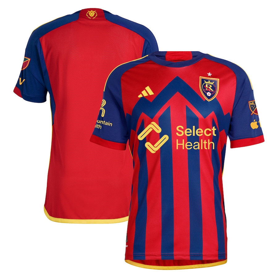 Men's Real Salt Lake  adidas Red 2024 Peak Utah Authentic Jersey - Jersey