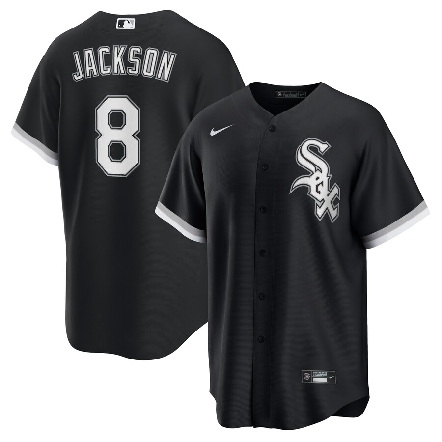 Men's Chicago White Sox Bo Jackson Nike Black Alternate 2 Replica Jersey - Jersey