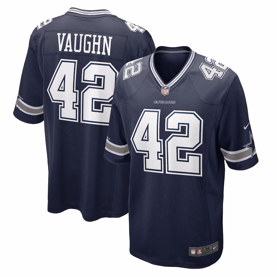 Men's Dallas Cowboys Deuce Vaughn Nike Navy  Game Jersey - Jersey
