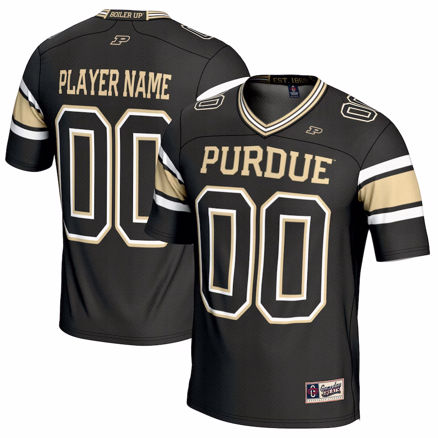 Purdue Boilermakers GameDay Greats NIL Pick-A-Player Football Jersey - Black - Jersey