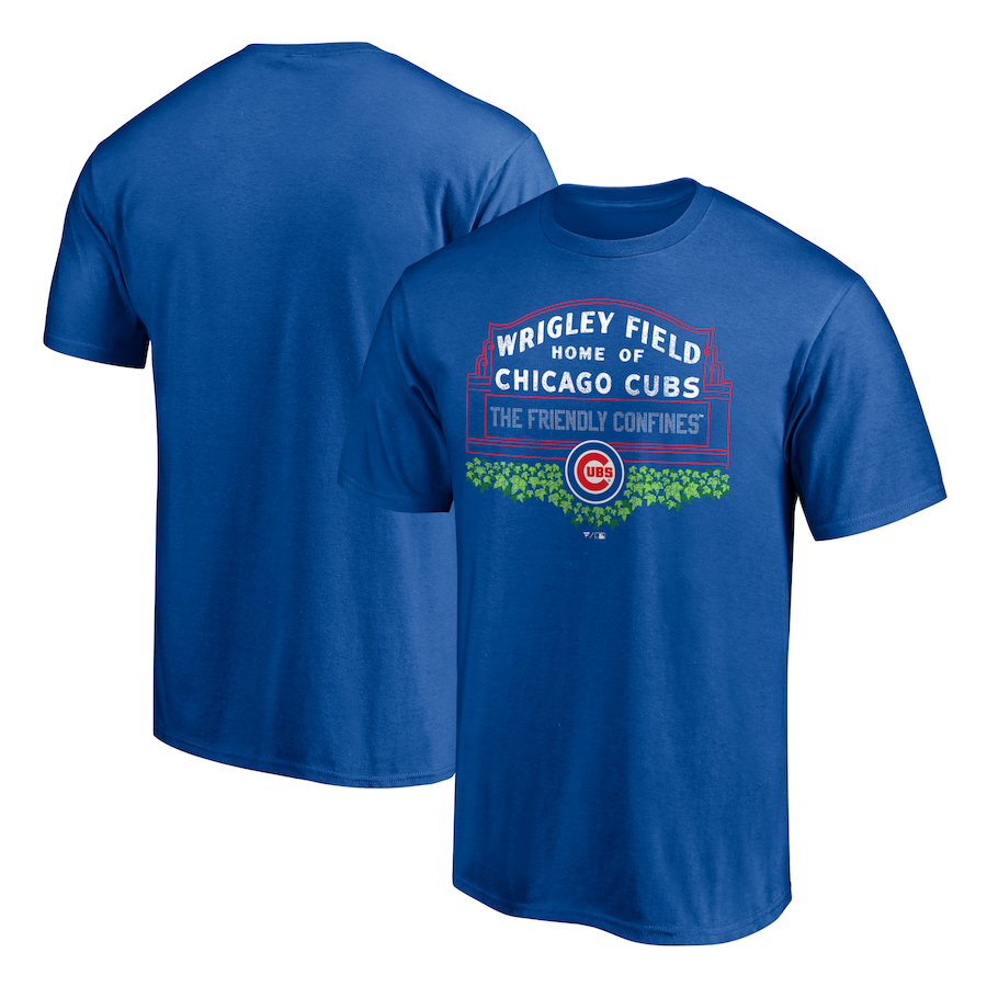 Men's Chicago Cubs Royal Wrigley Field Long Ball T-Shirt - Jersey
