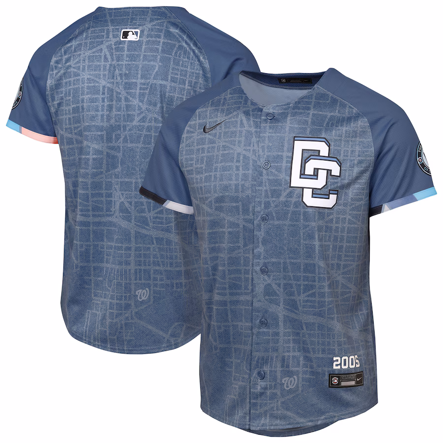 Youth Washington Nationals Nike Blue 2025 City Connect Limited Jersey - Jersey