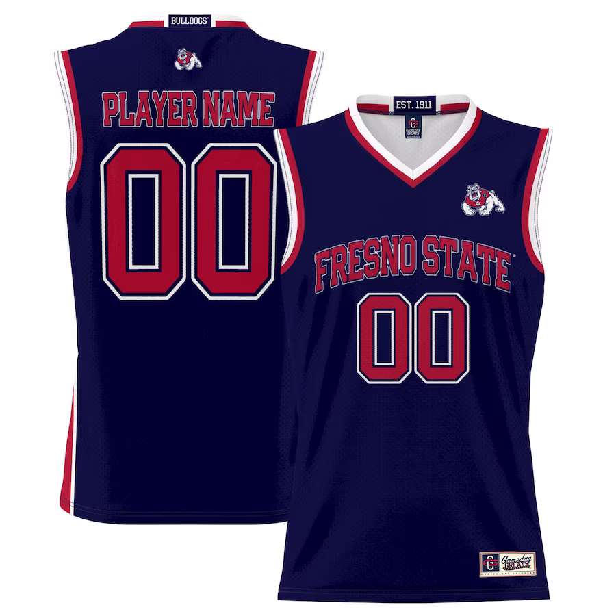 Fresno State Bulldogs GameDay Greats Men's NIL Pick-A-Player Lightweight Basketball Jersey - Blue - Jersey