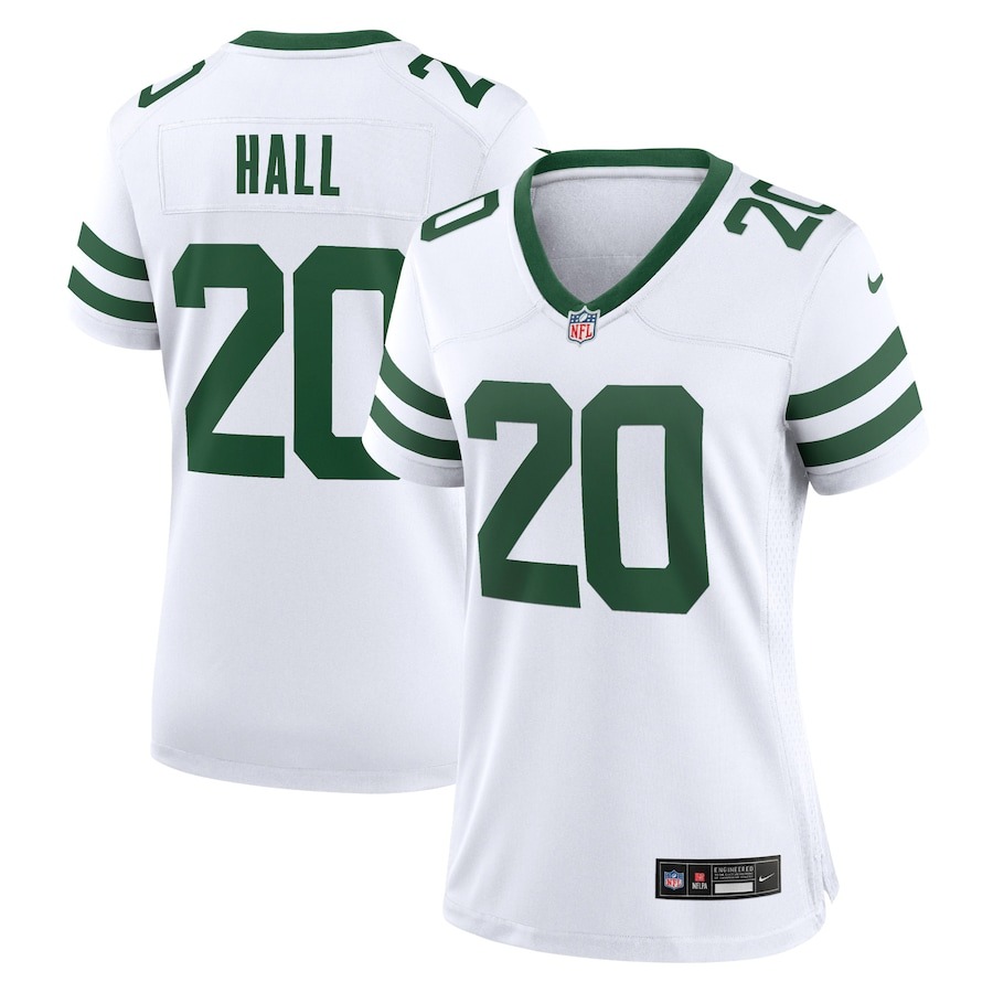 Women's New York Jets Breece Hall Nike Legacy White Game Jersey - Jersey