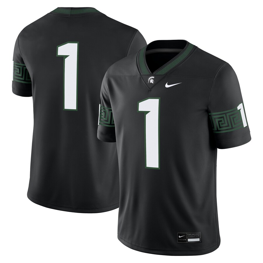 Men's Nike Black Michigan State Spartans Alternate Game Jersey - Jersey