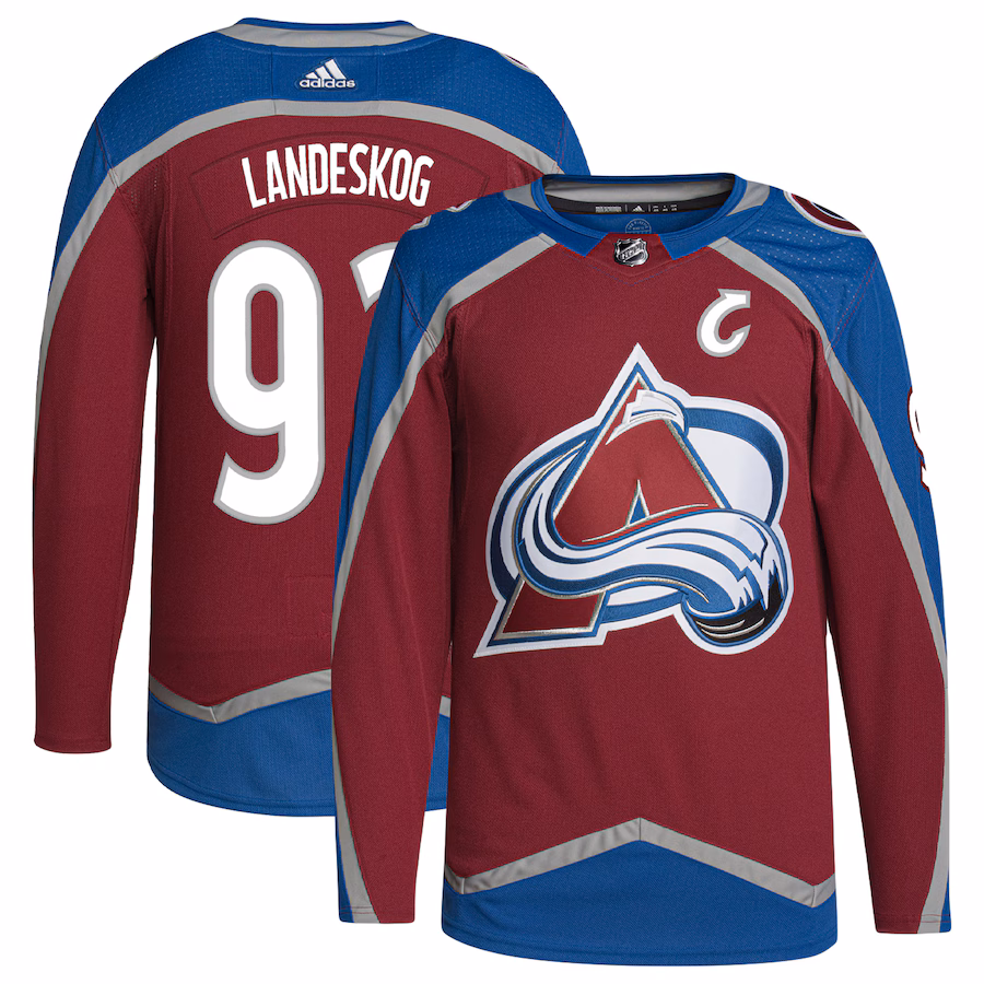 Men's Colorado Avalanche Gabriel Landeskog adidas Burgundy Home Primegreen Authentic Player Jersey - Jersey
