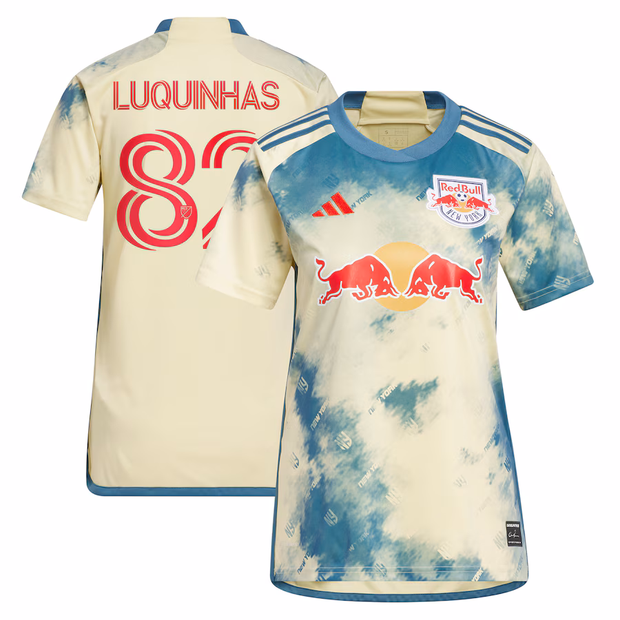 Women's New York Red Bulls Luquinhas adidas Yellow 2023 Daniel Patrick Kit Replica Jersey - Jersey