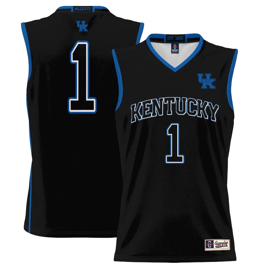 #1  Kentucky Wildcats GameDay Greats  Lightweight Basketball Jersey - Black - Jersey