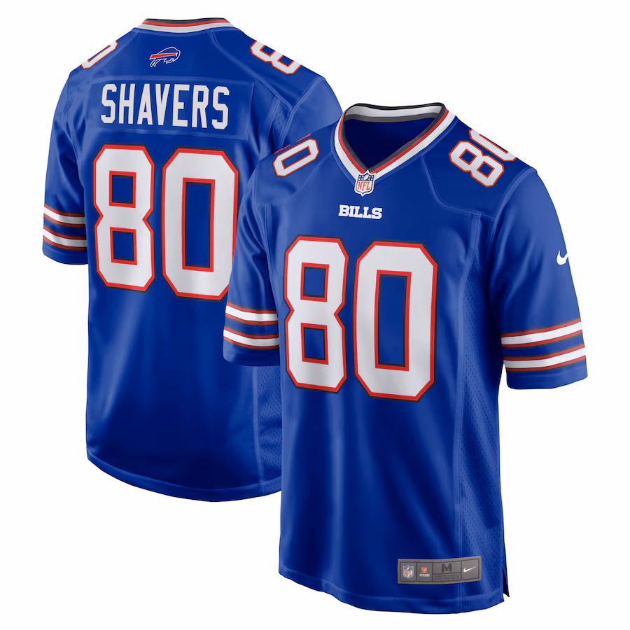 Men's Buffalo Bills Tyrell Shavers Nike Royal Team Game Jersey - Jersey