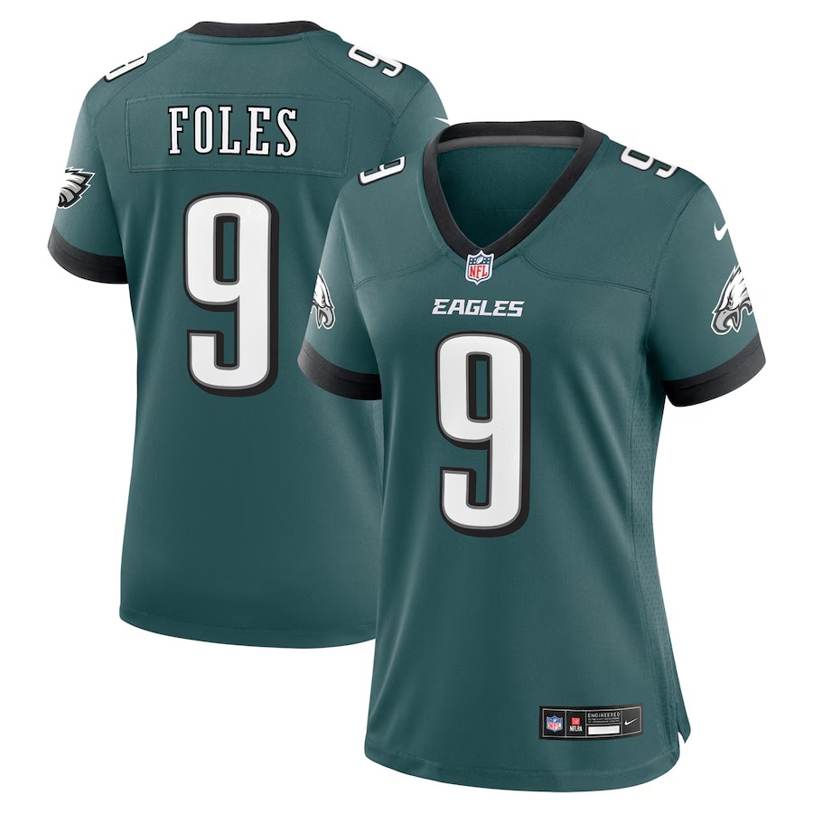 Women's Philadelphia Eagles Nick Foles Nike Midnight Green Team Retired Player Game Jersey - Jersey