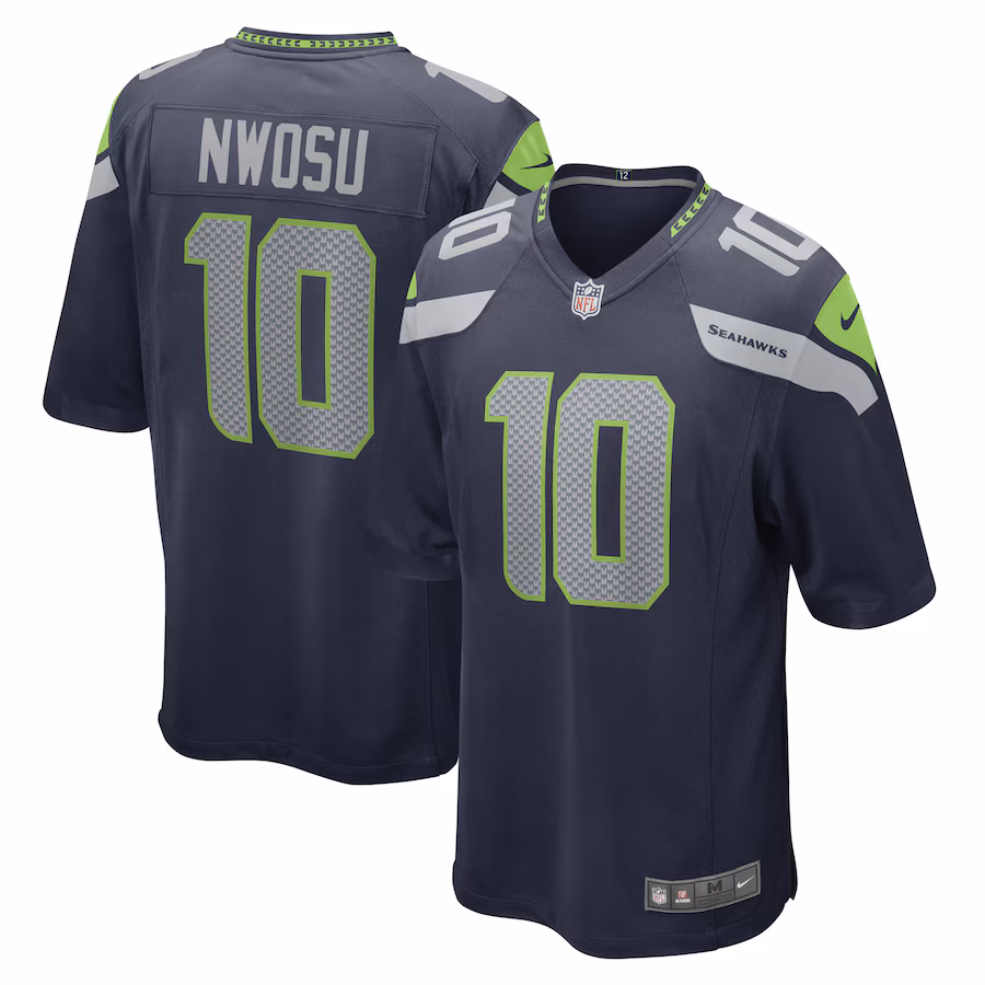Men's Seattle Seahawks Uchenna Nwosu Nike College Navy Game Player Jersey - Jersey