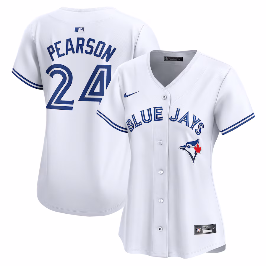 Women's Toronto Blue Jays Nate Pearson Nike White Home Limited Player Jersey - Jersey