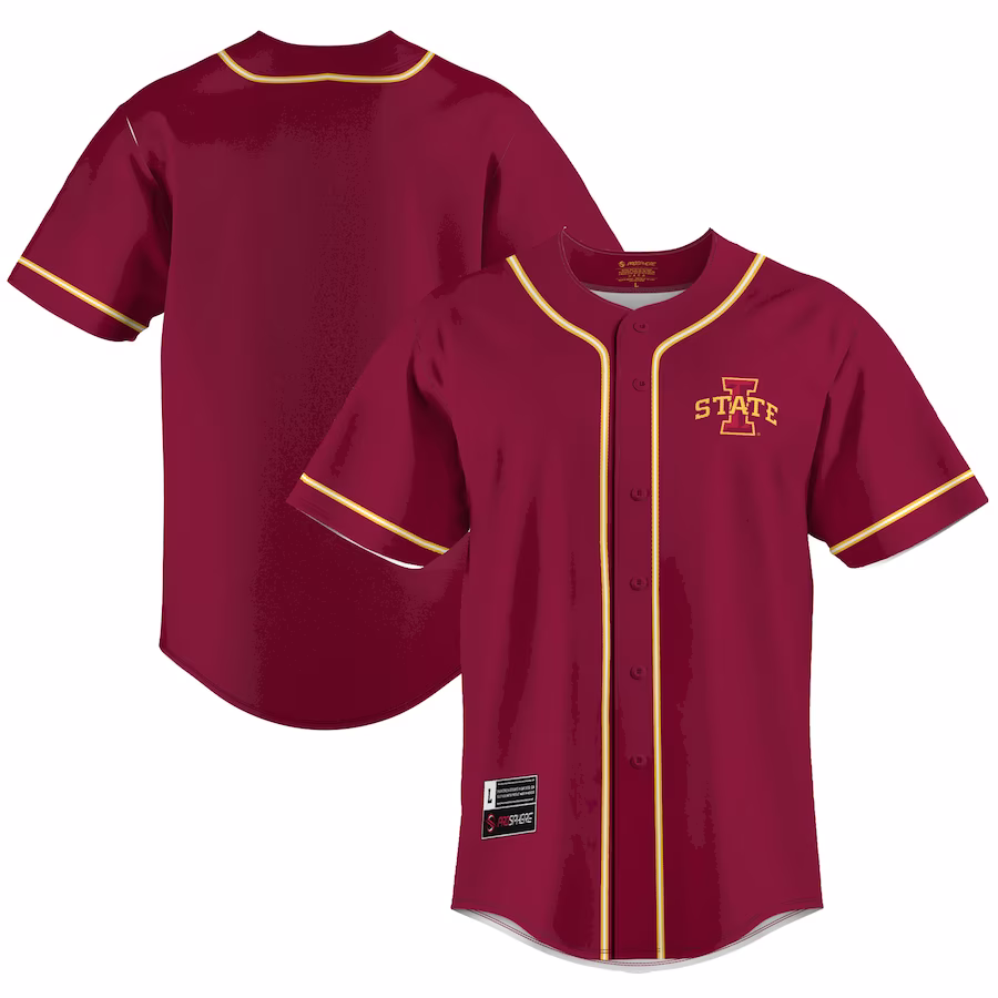 Iowa State Cyclones GameDay Greats  Lightweight Baseball Jersey - Cardinal - Jersey