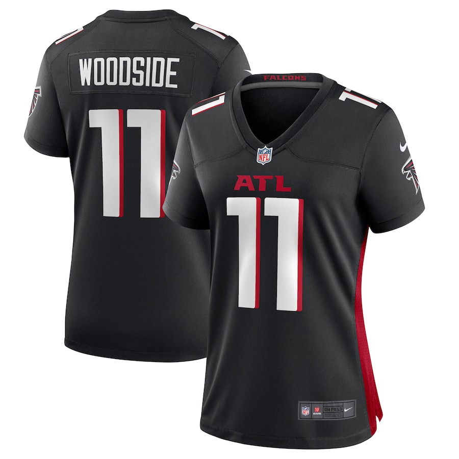 Women's Atlanta Falcons Logan Woodside Nike  Black Team Game Jersey - Jersey