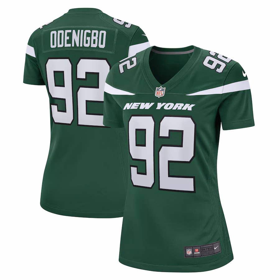 Women's New York Jets Ifeadi Odenigbo Nike Gotham Green  Game Jersey - Jersey