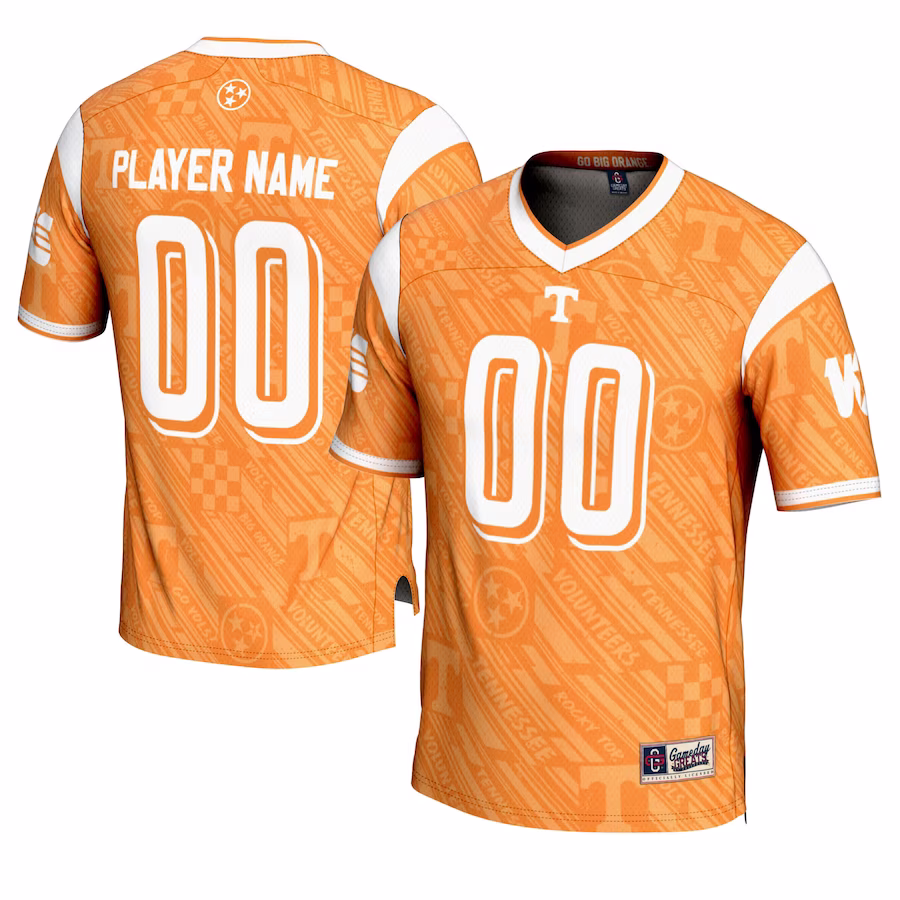 Tennessee Volunteers GameDay Greats Youth Highlight Print NIL Pick-A-Player Football Jersey - Tennessee Orange - Jersey
