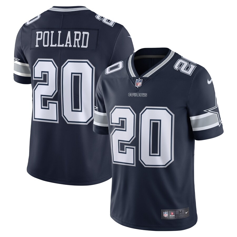 Men's Dallas Cowboys Tony Pollard Nike Navy 2020 Vapor Limited Jersey - Jersey