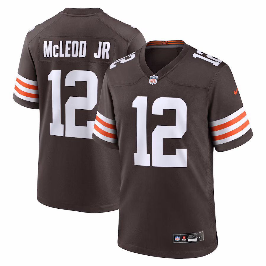 Men's Cleveland Browns Rodney McLeod Jr Nike Brown Team Game Jersey - Jersey