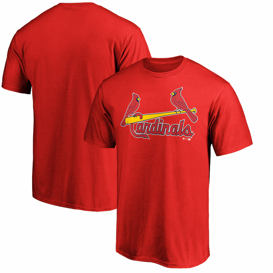 Men's St. Louis Cardinals Red Official Wordmark T-Shirt - Jersey