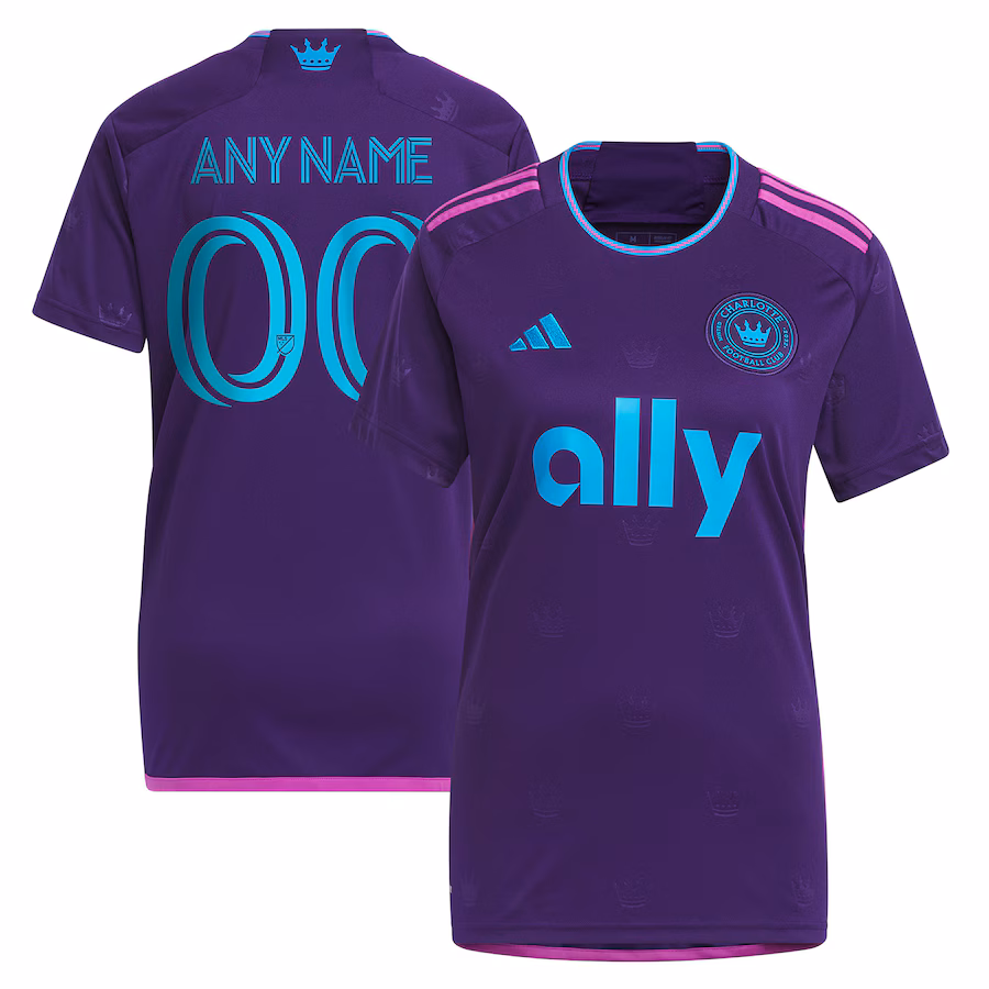Women's Charlotte FC adidas Purple 2023 Crown Jewel Kit Replica Custom Jersey - Jersey