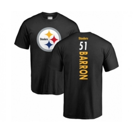 Pittsburgh Steelers #51 Mark Barron Black Backer T-Shirt - Jersey