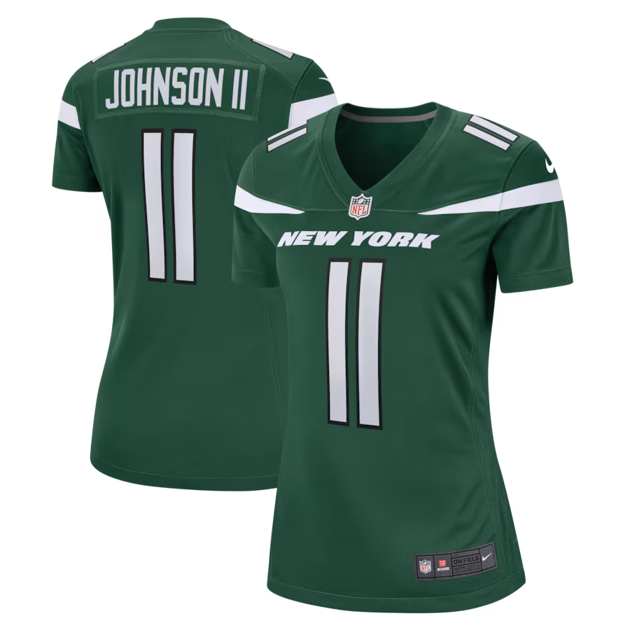 Women's New York Jets Jermaine Johnson II Nike Legacy Green Game Jersey - Jersey
