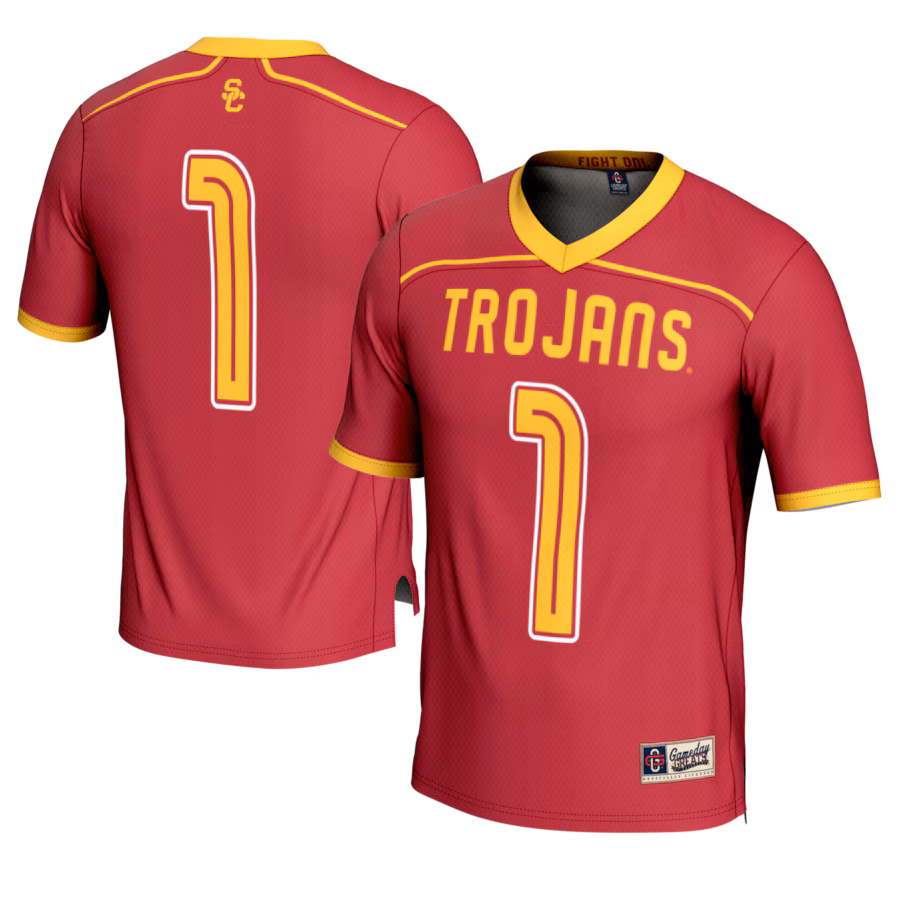 #1 USC Trojans GameDay Greats Youth Lightweight Lacrosse Fashion Jersey - Cardinal - Jersey