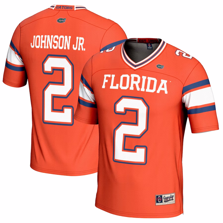 Montrell Johnson Jr. Florida Gators GameDay Greats NIL Player Football Jersey - Orange - Jersey