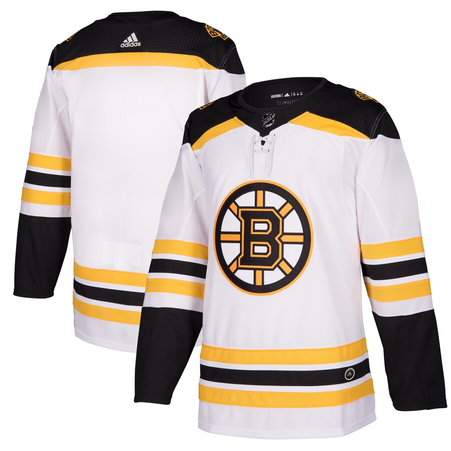 Men's Boston Bruins adidas White Away Authentic Blank Jersey - Jersey