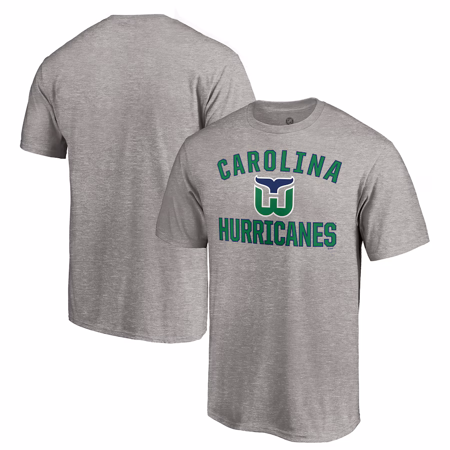 Men's Carolina Hurricanes Heather Gray Special Edition Victory Arch T-Shirt - Jersey