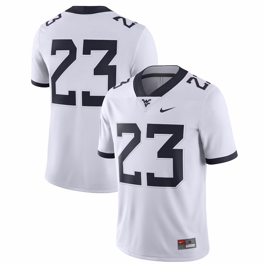 #22 West Virginia Mountaineers Nike Game Jersey - White - Jersey