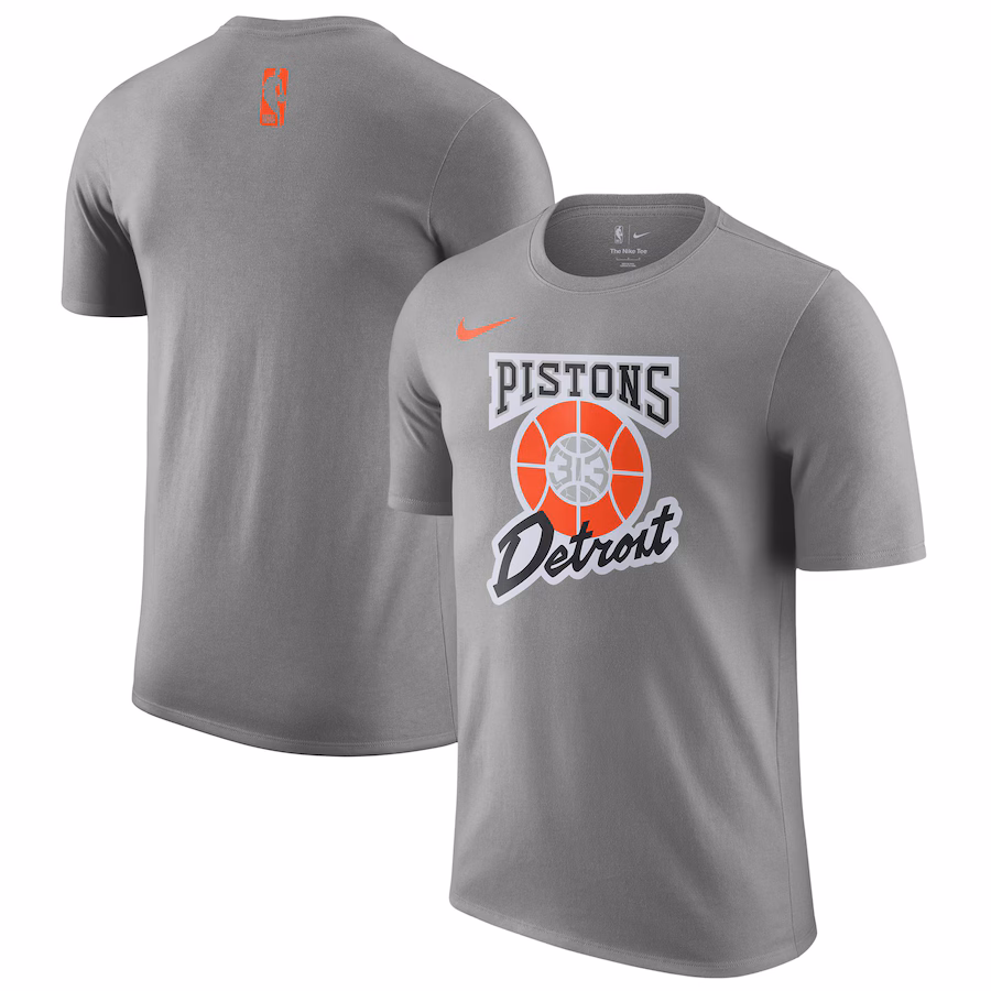 Men's Detroit Pistons Nike Tan 2024/25 City Edition Essential Logo T-Shirt - Jersey
