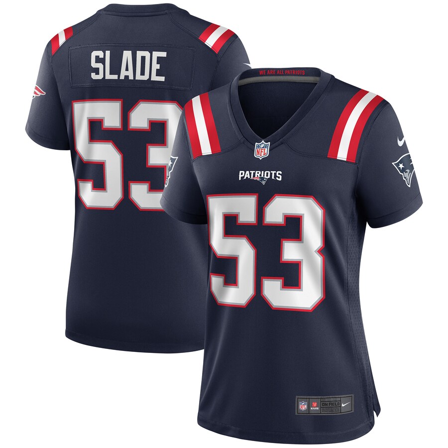 Women's New England Patriots Chris Slade Nike Navy Game Retired Player Jersey - Jersey