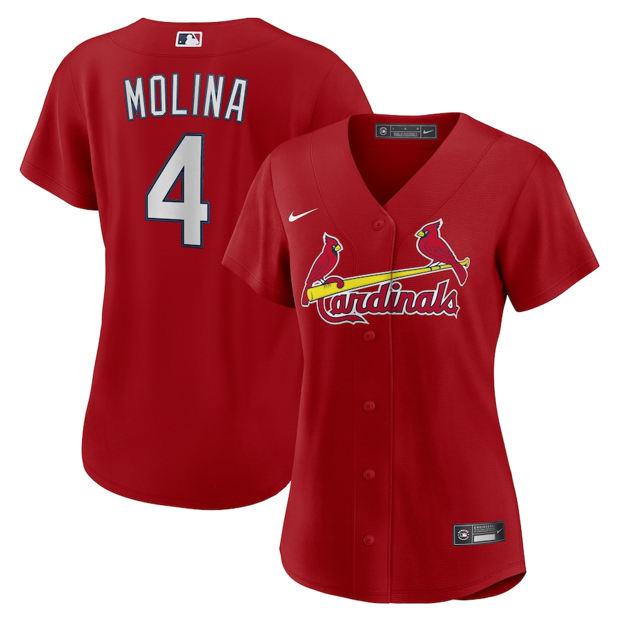 Women's St. Louis Cardinals Yadier Molina Nike Red Alternate Replica Player Jersey - Jersey