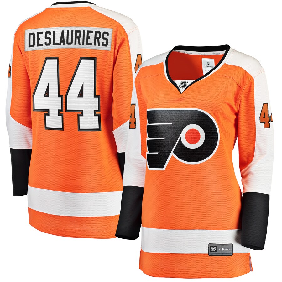 Women's Philadelphia Flyers Nicolas Deslauriers Fanatics Branded Orange Home Breakaway Player Jersey - Jersey