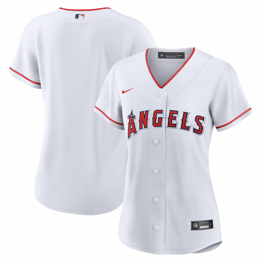 Women's Los Angeles Angels Nike White Home Replica Team Jersey - Jersey