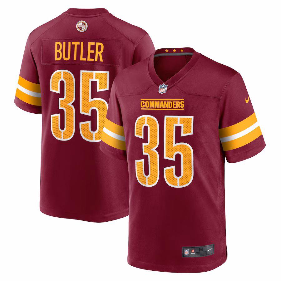 Men's Washington Commanders Percy Butler Nike Burgundy Player Game Jersey - Jersey