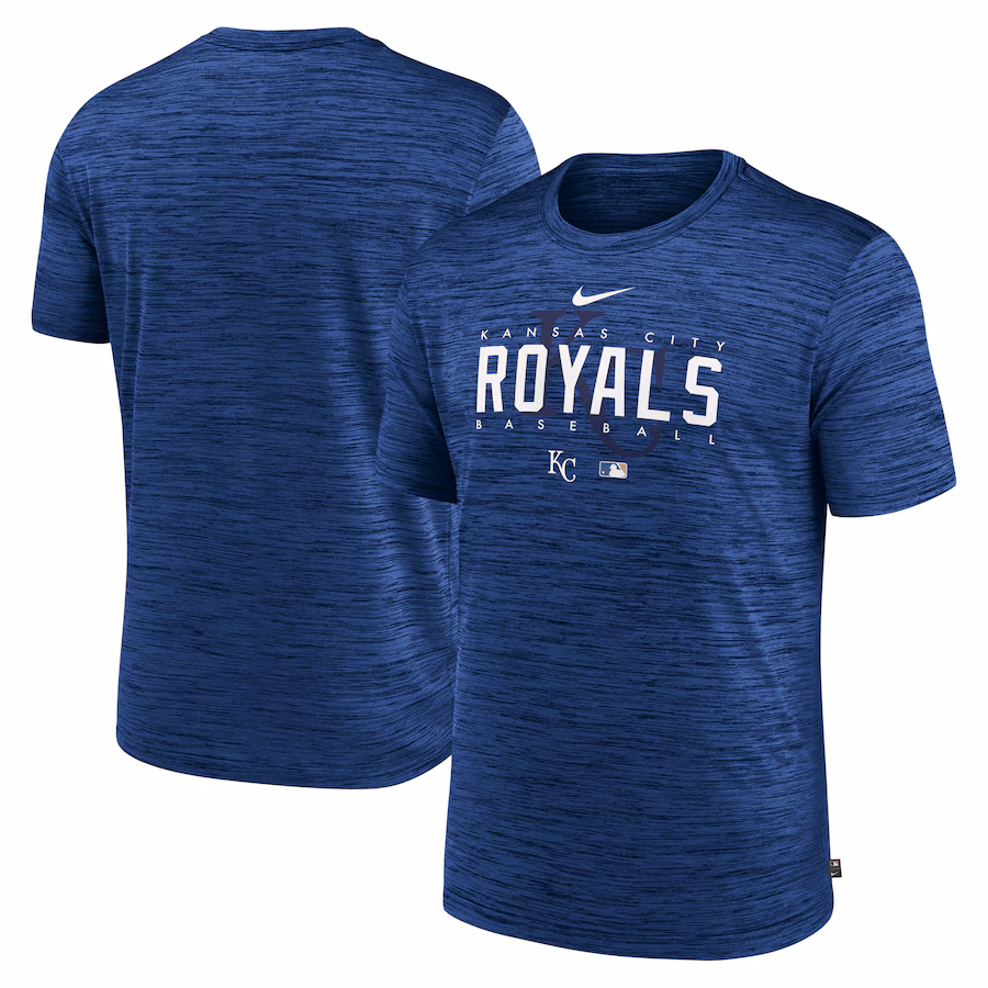 Men's Kansas City Royals Nike Royal Authentic Collection Velocity Performance Practice T-Shirt - Jersey