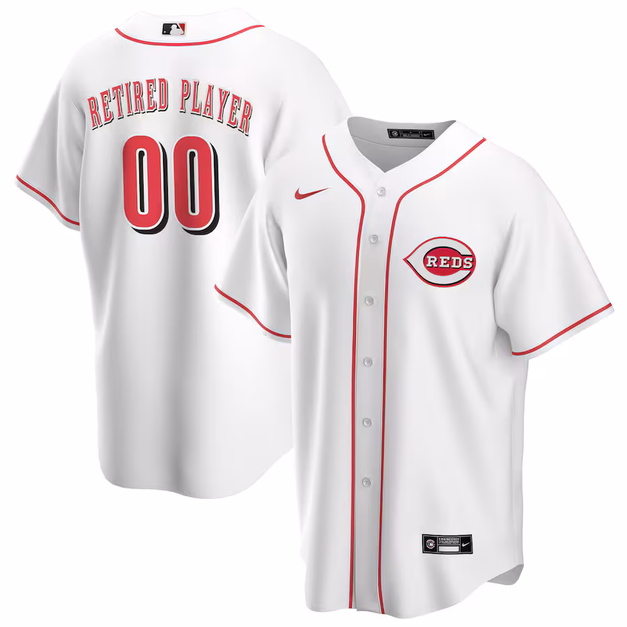Men's Cincinnati Reds Nike White Home Pick-A-Player Retired Roster Replica Jersey - Jersey