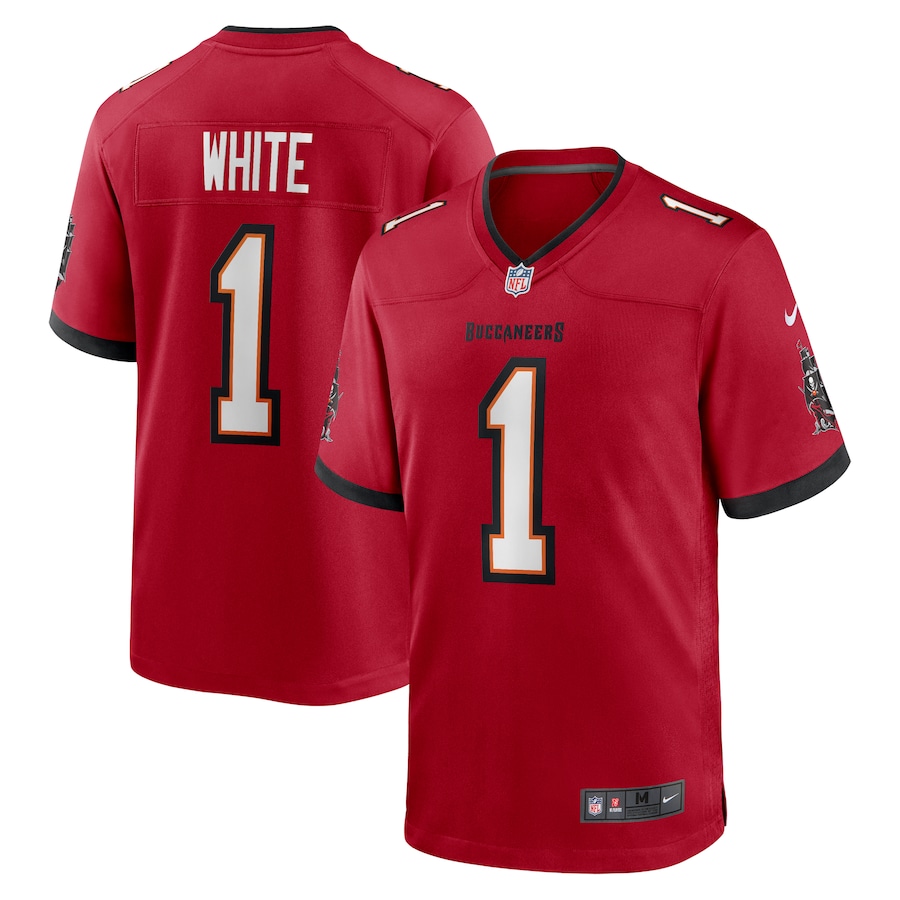 Men's Tampa Bay Buccaneers Rachaad White Nike Red Game Player Jersey - Jersey