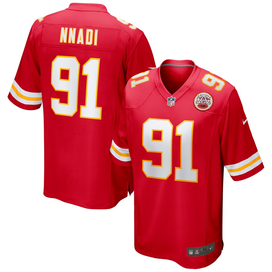 Men's Kansas City Chiefs Derrick Nnadi Nike Red Game Jersey - Jersey