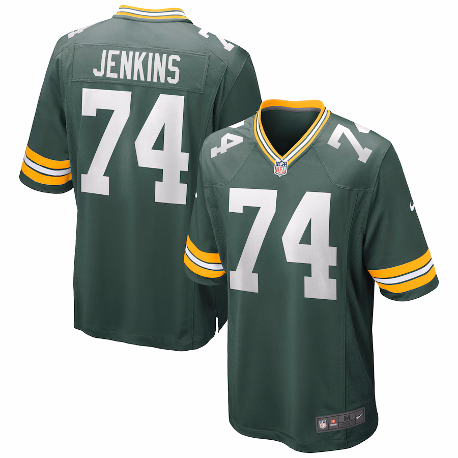 Men's Green Bay Packers Elgton Jenkins Nike Green Game Jersey - Jersey